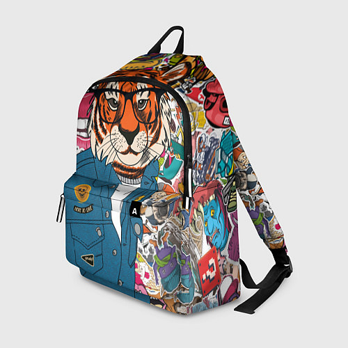 Рюкзак Стикербомбинг с тигром / 3D-принт – фото 1