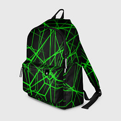 Рюкзак Зеленые Полигоны Матрица, цвет: 3D-принт