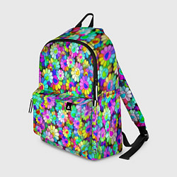 Рюкзак Rainbow flowers, цвет: 3D-принт