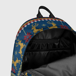 Рюкзак Новогодний свитер c оленями 3, цвет: 3D-принт — фото 2