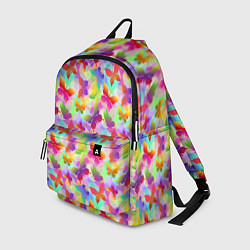 Рюкзак Разноцветные Бабочки Color, цвет: 3D-принт