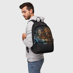 Рюкзак Тигр с голубыми глазами, цвет: 3D-принт — фото 2