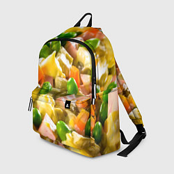 Рюкзак Весь в оливье, цвет: 3D-принт