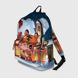 Рюкзак Влюбленный новогодний тигренок, цвет: 3D-принт