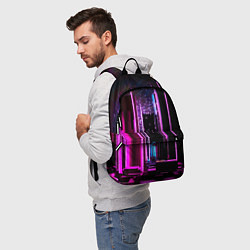 Рюкзак Ночной город в киберпанке, цвет: 3D-принт — фото 2