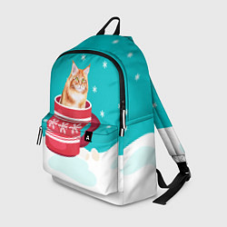Рюкзак Кот в кружке, цвет: 3D-принт