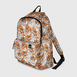 Рюкзак Тигры рисованный стиль, цвет: 3D-принт