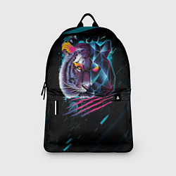 Рюкзак Разноцветный тигр, цвет: 3D-принт — фото 2