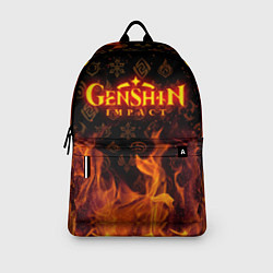 Рюкзак GENSHIN IMPACT FIRE SYMBOL ОГНЕННАЯ СТИХИЯ, цвет: 3D-принт — фото 2