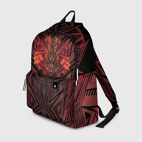 Рюкзак Красный волк в графике / 3D-принт – фото 1