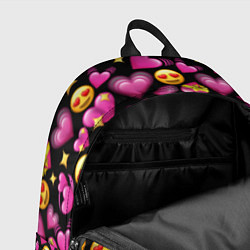 Рюкзак Эмодзи сердечки, цвет: 3D-принт — фото 2