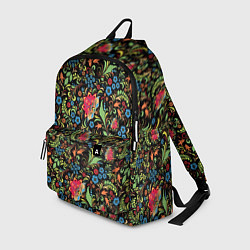 Рюкзак Цветочный Узор хохлома, цвет: 3D-принт