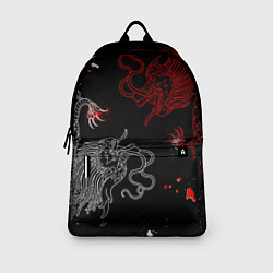 Рюкзак Китайский дракон Красно - Белый, цвет: 3D-принт — фото 2