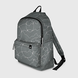 Рюкзак Нейрографика в серых тонах, цвет: 3D-принт