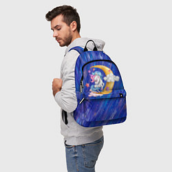Рюкзак Ночной милый единорог, цвет: 3D-принт — фото 2