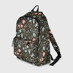 Рюкзак Цветы и ягоды паттерн, цвет: 3D-принт