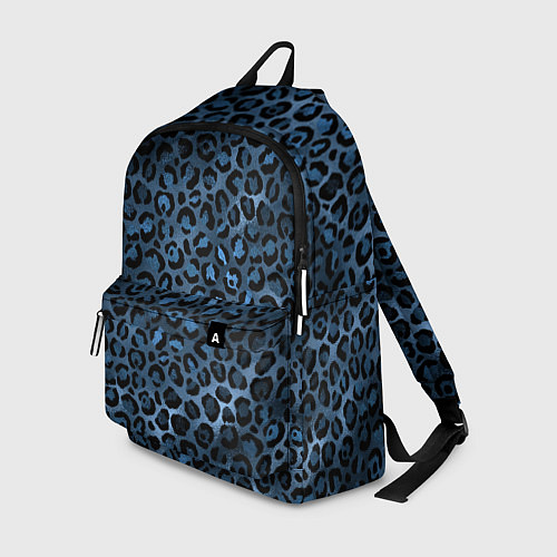 Рюкзак Синяя леопардовая шкура / 3D-принт – фото 1