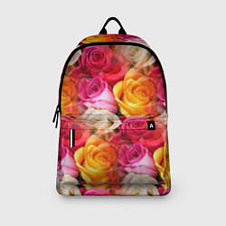 Рюкзак Красные, желтые и белые розы, цвет: 3D-принт — фото 2