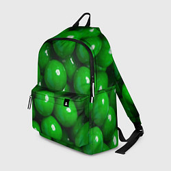 Рюкзак Крупный зеленый горошек, цвет: 3D-принт