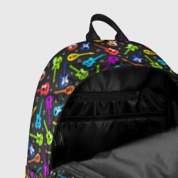 Рюкзак Разноцветные Гитары, цвет: 3D-принт — фото 2