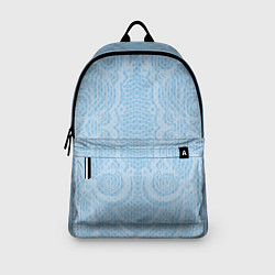 Рюкзак Вязаный светлый узор, абстракция Нежный голубой цв, цвет: 3D-принт — фото 2