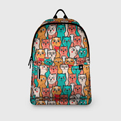 Рюкзак Милые Разноцветные Котики, цвет: 3D-принт — фото 2