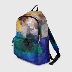 Рюкзак Осенний мозаичный узор, цвет: 3D-принт