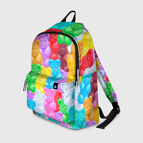 Рюкзак Мармеладные мишки разноцветные / 3D-принт – фото 1