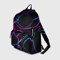 Рюкзак Неоновые линзы во тьме - Фиолетовый, цвет: 3D-принт