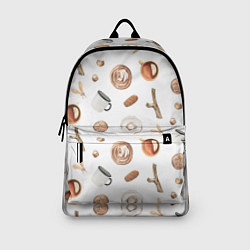 Рюкзак Узор Кружка, Печенье, Пончик, цвет: 3D-принт — фото 2