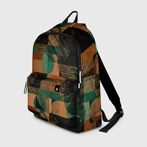 Рюкзак Текстурированный абстрактный, геометрический принт / 3D-принт – фото 1