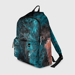 Рюкзак Неоновая краска во тьме - Светло-синий, цвет: 3D-принт
