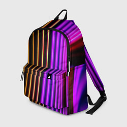 Рюкзак Неоновые линейные фонари - Фиолетовый, цвет: 3D-принт
