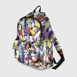 Рюкзак Смелые мазки яркой краски на холсте, цвет: 3D-принт