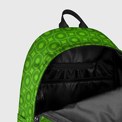 Рюкзак Зеленые круги и ромбы, цвет: 3D-принт — фото 2