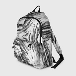 Рюкзак Черно-белый абстрактный узор Трио, цвет: 3D-принт