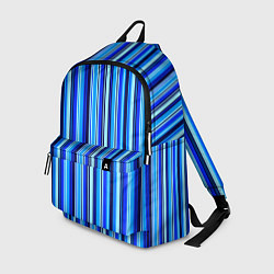 Рюкзак Сине голубые полосы, цвет: 3D-принт