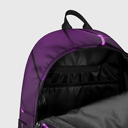 Рюкзак Фиолетовые неоновые геометрические плиты, цвет: 3D-принт — фото 2