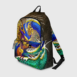 Рюкзак Разноцветный Японский Дракон