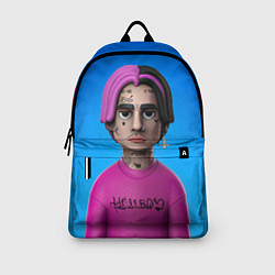 Рюкзак Lil Peep На Синем Фоне, цвет: 3D-принт — фото 2