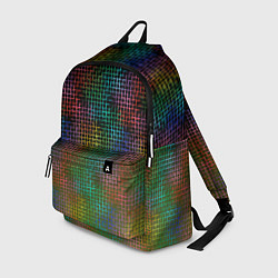 Рюкзак Неоновый сетчатый узор, цвет: 3D-принт