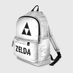 Рюкзак Zelda glitch на светлом фоне: символ, надпись, цвет: 3D-принт