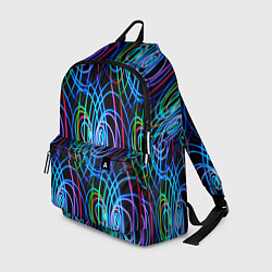 Рюкзак Неоновые завитки, цвет: 3D-принт