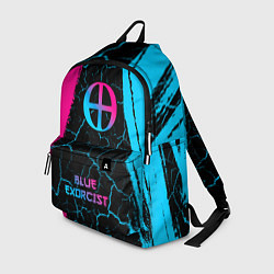 Рюкзак Blue Exorcist - neon gradient: символ, надпись, цвет: 3D-принт