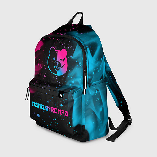 Рюкзак Danganronpa - neon gradient: символ, надпись / 3D-принт – фото 1