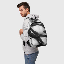 Рюкзак Осколки кристалла, тёмная абстракция, цвет: 3D-принт — фото 2