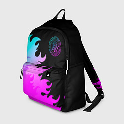 Рюкзак Ramones неоновый огонь, цвет: 3D-принт
