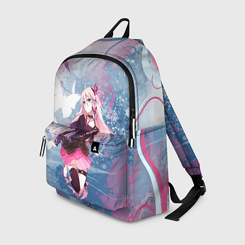 Рюкзак Девушка аниме с бабочками / 3D-принт – фото 1