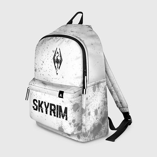 Рюкзак Skyrim glitch на светлом фоне: символ, надпись / 3D-принт – фото 1