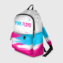 Рюкзак Pink Floyd neon gradient style: символ сверху, цвет: 3D-принт